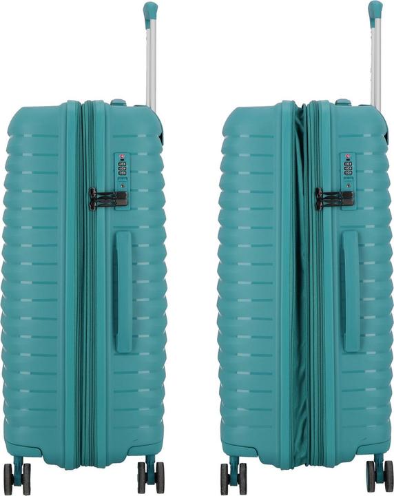 Image du produit D&N Travel Line 4500 Ensemble de valises à 4 roulettes 3 pièces avec soufflet extensible (205 l, XL (à partir de 115l))