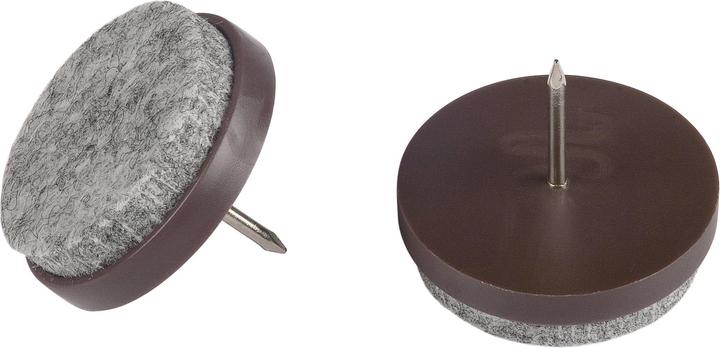 Actual product image Fix-o-moll Felt glider with pin 4 mm / Ø 28 mm 4 x (Felt gliders, 4 Piece)