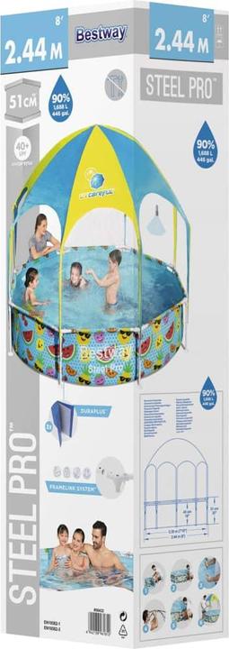 Produktbild Bestway Steel Pro Pool mit UV-Sonnenschutz