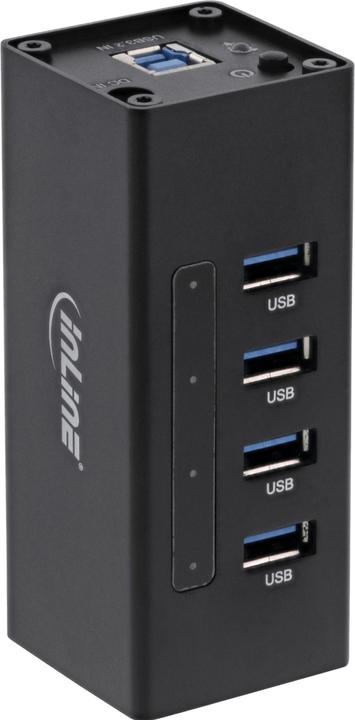 InLine Hub in alluminio USB 3.0 (USB-B, 4 Porti)