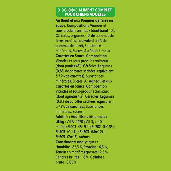Valori nutrizionali e ingredienti Friskies In salsa (Adulto, 12 pz., 1160 g)
