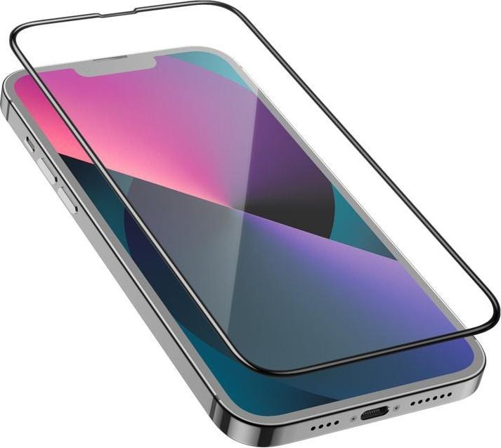 Produktbild PhoneLook 3D Tempered Glass Full Screen Display Schutzglas mit schwarzem Rahmen (1 Stück, Apple iPhone 16 Plus)