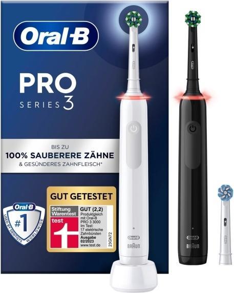Image du produit Oral-B BROSSE À DENTS ÉLECTRIQUE PRO3 3900 2PSC (Brosse à dents oscillo-rotative)