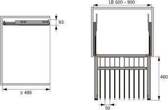 Productafbeelding Hettich Ausziehbarer Hosenhalter -900 anthrazit