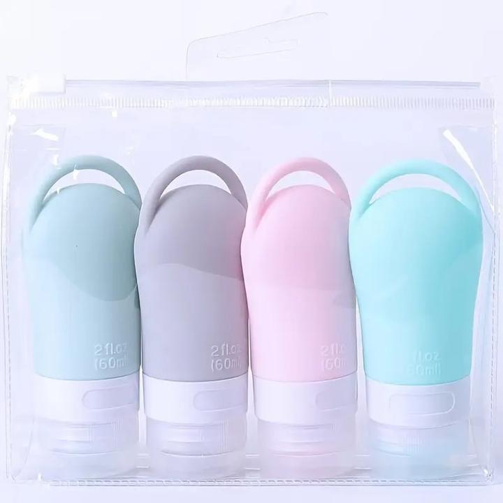 Actual product image Swissdetector Set of refillable silicone travel bottles (Liquid bags)