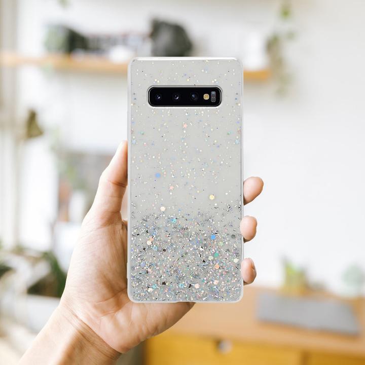 Actual product image Cadorabo TPU cover sparkling glitter (Samsung Galaxy S10)