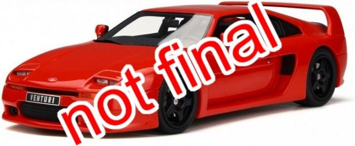Actual product image Solido 1:43 Venturi 400 GT 1999 red