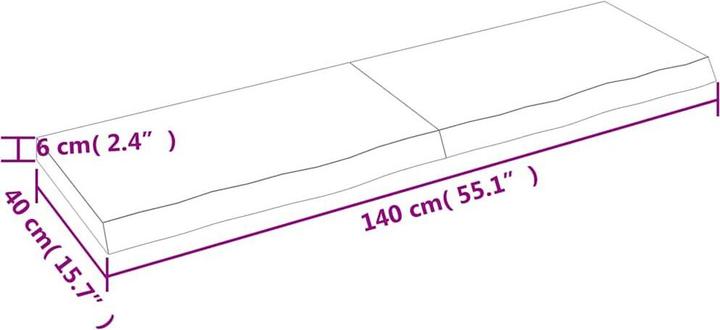 Image du produit VidaXL Saba (140 x 40 x 6 cm)