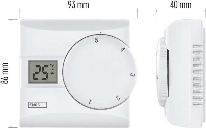 Actual product image Emos Room thermostat P5603R, manual, wired