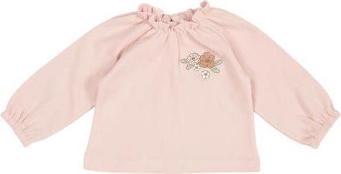 Produktbild Little Dutch T Shirt langärmlig mit Bestickung Soft Pink (50)