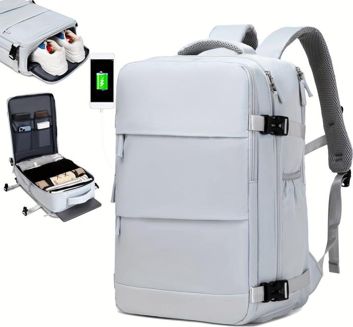Produktbild Only-Bags.Store Travel Backpack With Shoes Compartment, Large Capacity Business Computer Daypack, Outdoor Travel