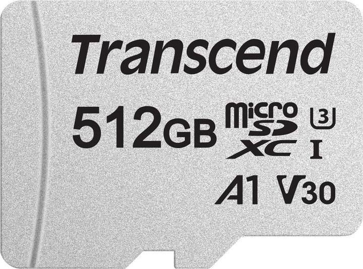 Actual product image Transcend 300S (512 GB, microSDXC, U3, UHS-I)