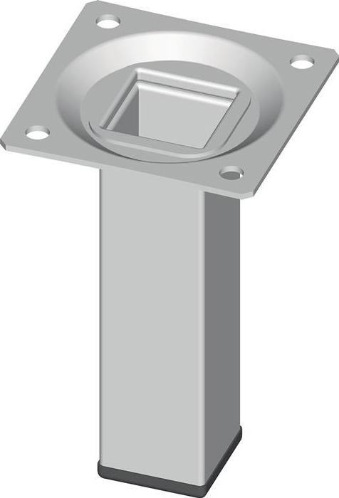 Immagine prodotto Element-System Piede del mobile bianco 25 x 25 mm Altezza 150 mm Piastra avvitabile