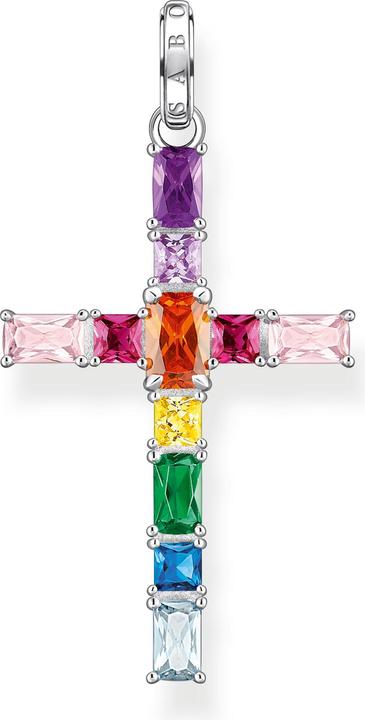 Image du produit Thomas Sabo Pendentif croix pierres multicolores argent (Argent 925)