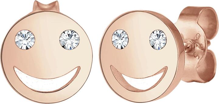 Elli Smiling Face (Glaskristall, 925er Sterling Silber)