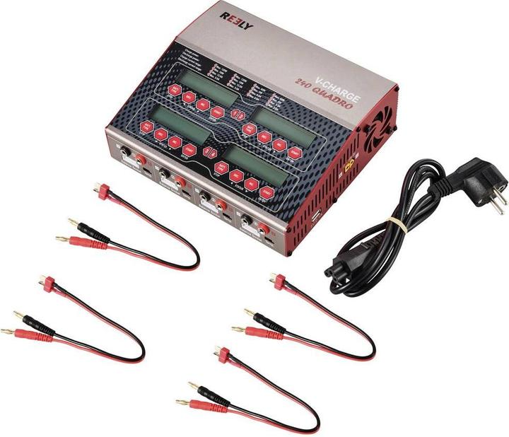 Productafbeelding Reely V-Charge 240 Quadro modelbouw multifunctionele lader 12 V, 230V 12A LiPo, LiIon, LiFePO, LiH