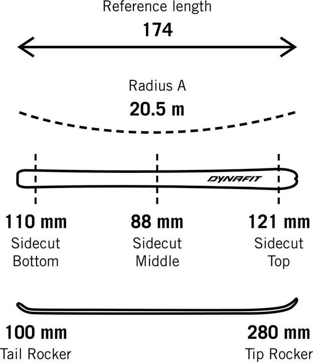 Produktbild Dynafit Radical 88 Limited Edition Ski (166 cm)