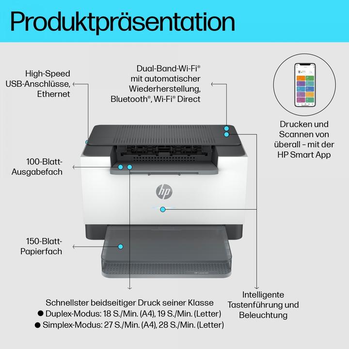 Immagine prodotto HP LaserJet M207dw (Laser, Bianco e nero)