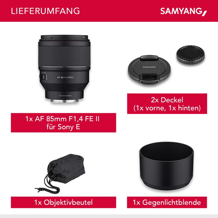 Actual product image Samyang AF 85mm f/1.4 FE II Sony E (Sony E, full size)