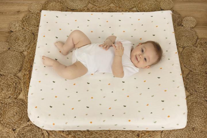Image du produit Zewi Housse imprimé pour matelas à langer pour 6802 rose Stars (72 x 77 cm)