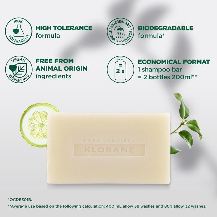 Produktbild Klorane Festes Shampoo mit Zedrat (80 ml, Festes Shampoo)