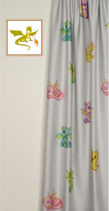 Immagine prodotto Kindervorhang.ch Tenda oscurante Baby Dragon 140 cm x 260 cm (140 x 260 cm)