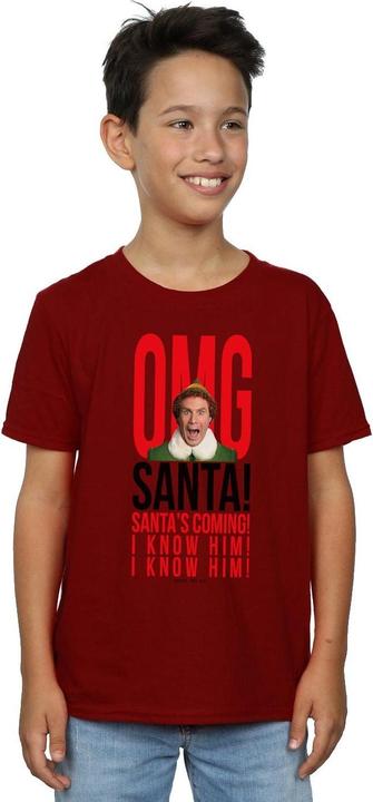 Actual product image Elf Boys OMG Santa I Know Him T-Shirt (140, 146)