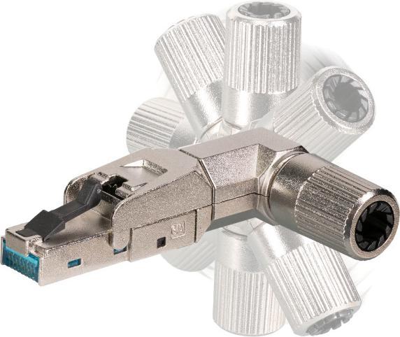 Produktbild EFB Elektronik Hersteller: RJ45 Premium Stecker STP, Cat.6A/ClassEA, feldkonfektionierbar, vo Der...