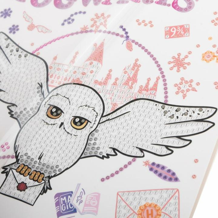 Actual product image Craft Buddy Hogwarts & Hedwig, 18x18cm Crystal Art Card