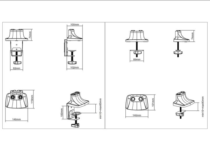Image du produit Multibrackets M Deskmount (Tables, 27")