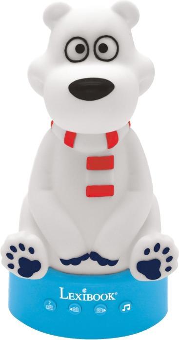 Immagine prodotto Lexibook Luce notturna e cantastorie orso polare 3D con musica e cambio di colore 17 cm (francese)