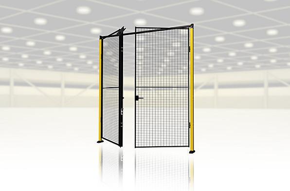 Image du produit Axelent Barrière de sécurité pour machines X-GUARD, kit de montage sur porte