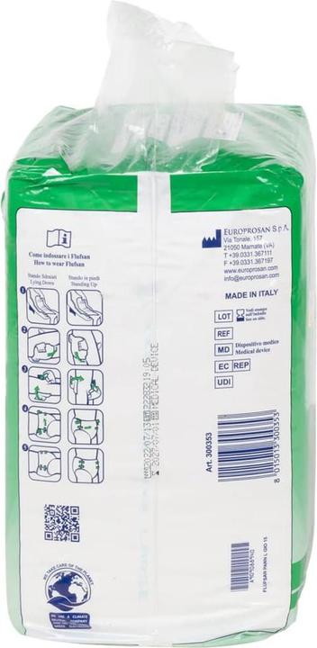 Actual product image VidaXL Flufsan disposable nappies for adults 15 pcs. Size (15 x, L)