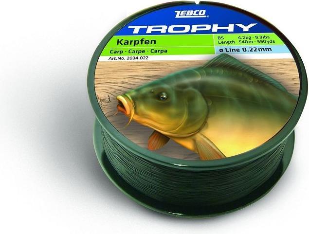 Produktbild Zebco Trophy Karpfen schwarz (9.20 kg, 0.35 mm)