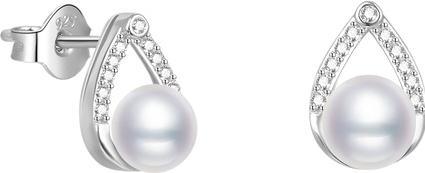Produktbild Beneto Elegant silver earrings studs with real freshwater pearl AGUP2266P