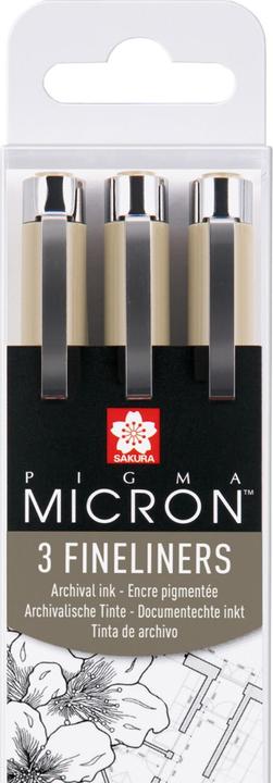 Actual product image Sakura Pigma Micron (Black, 3 x)