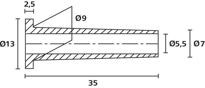Produktbild HellermannTyton Knickschutztüllen-Set PVC HOTK (173 mm, 100 Stk.)