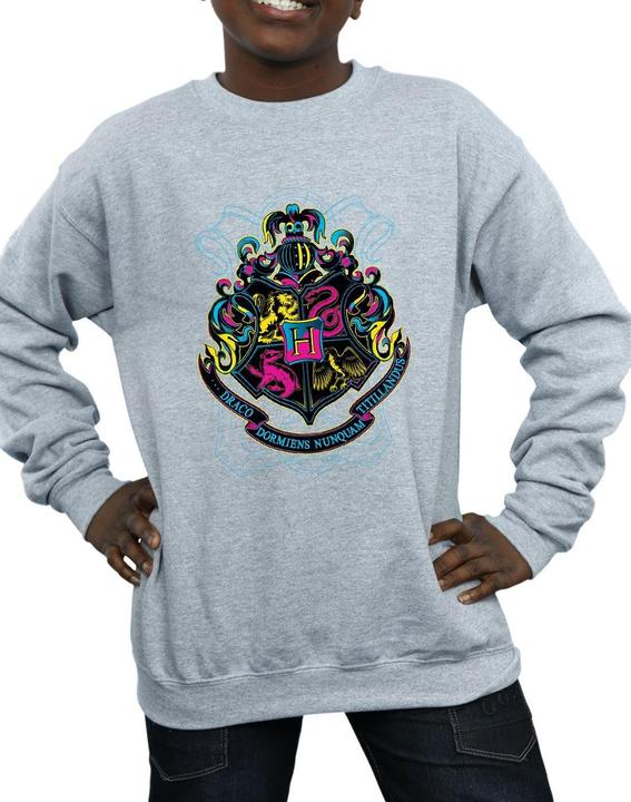 Immagine prodotto Neon Hogwarts Crest Felpa Ragazzi (140, 146)