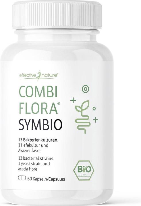 Nährwerte und Zutaten Effective Nature Combi Flora Symbio (60 Stück, Kapseln, 60 g)