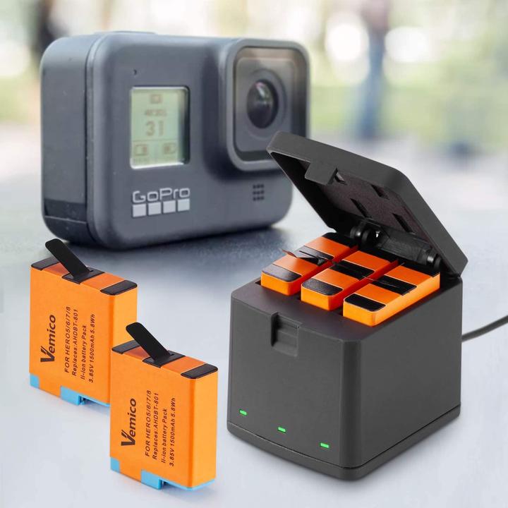 Produktbild Sanoov Akku-Ladegerät Kit (GoPro Hero 8, Hero 7 Black)