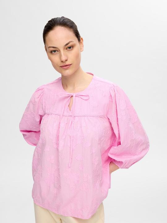 Image du produit Selected Femme Blouse texturée à manches 3/4 (38)