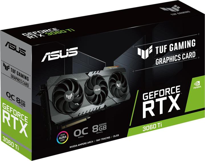 Actual product image ASUS GeForce TUF RTX 3060 Ti O8G-GAMING (8 GB)