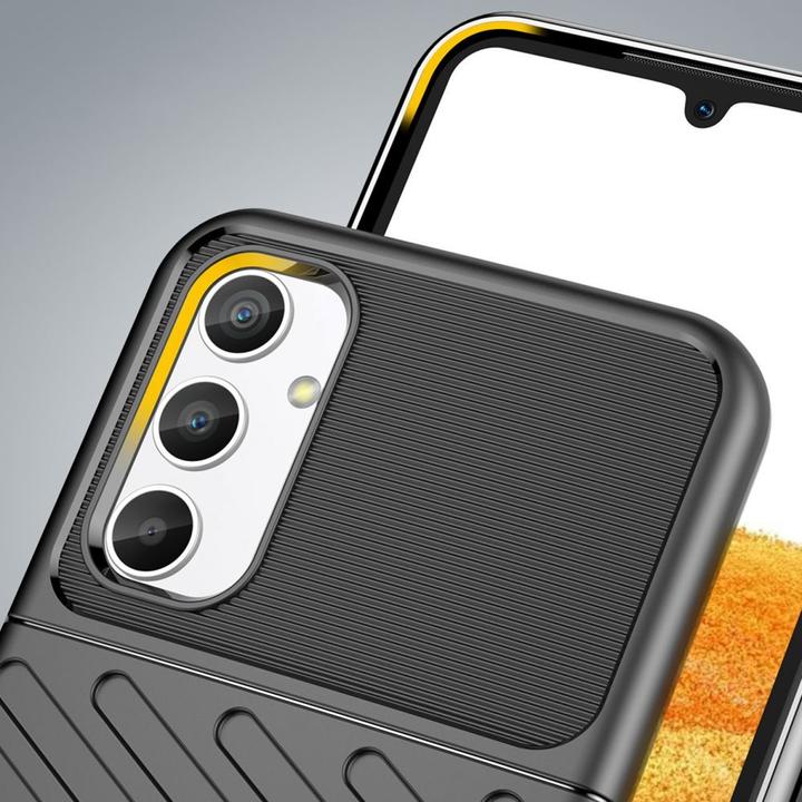 Produktbild Hurtel Thunder Case Hülle für Samsung Galaxy A34 5G Silikon Panzerhülle schwarz (Samsung Galaxy A34 5G)