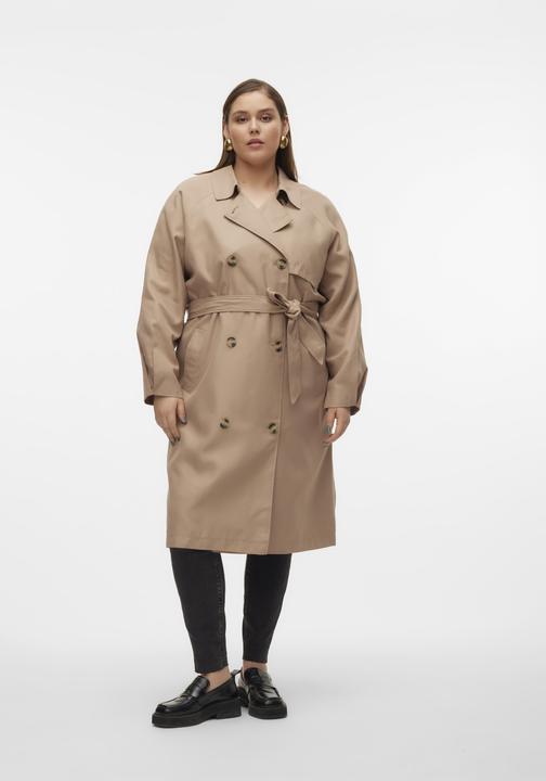 Produktbild Vero Moda Fly-Away Kragen Curve Mantel Trenchcoat (48)