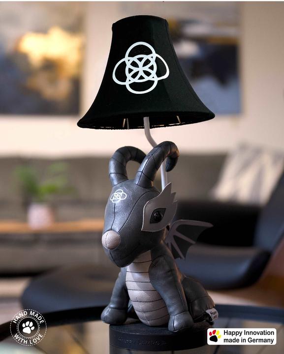 Actual product image Happy Lamps Black Dragon the dragon, LED table lamp, handmade (450 lm)