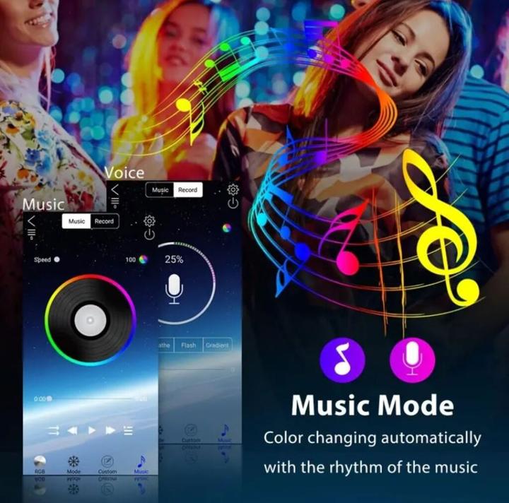 Immagine prodotto Champ Striscia LED da 15 metri con controllo tramite app (RGB, 1500 cm, Interno)