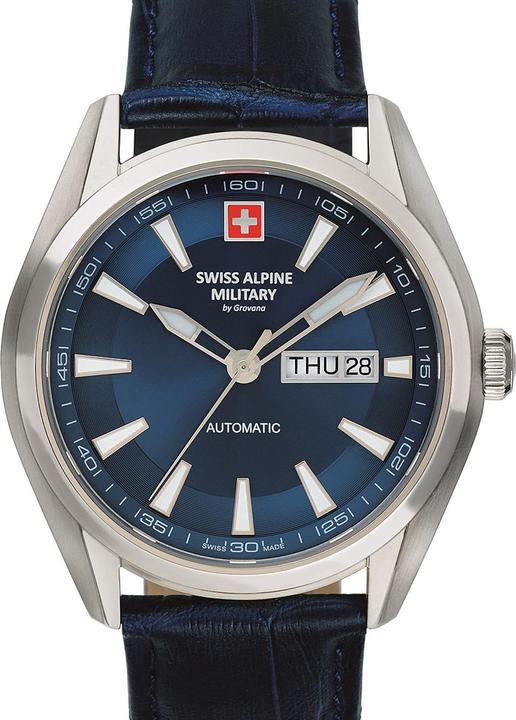 Immagine prodotto Swiss Alpine Military 7090.2535 Orologio da uomo automatico 43mm 10ATM (Orologio da polso analogico, 43 mm)
