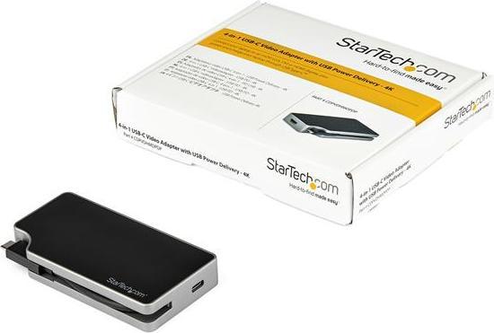 Actual product image StarTech USB C Multiport Video Adapter (USB-C, DVI, VGA, HDMI, 10.90 cm)