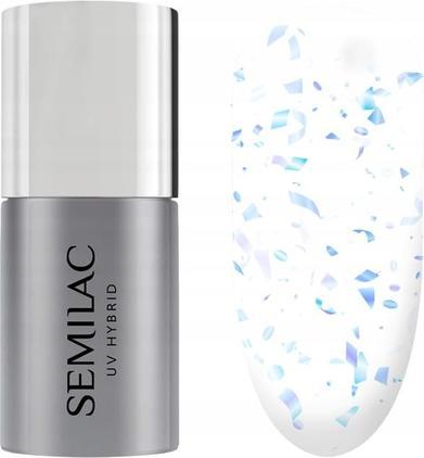 Actual product image Semilac UV Gel Top No Wipe T29 Matte Snow Floe 7ml (UV gel varnish)