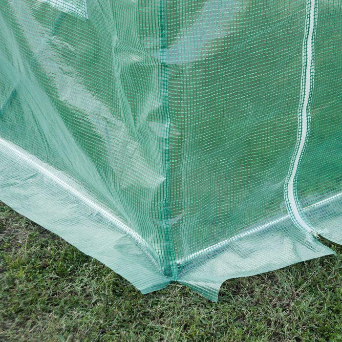 Produktbild Swisshandel24 Polyethylenfolie, 3x2x2m, Ersatzfolie mit 6 Fenster, für Gartentunnel, Gewächshaus, Folientunnel, Ge